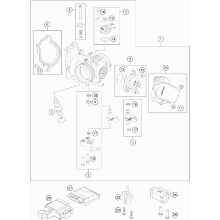 CORPS DU CLAPET D'ÉTRANGLEMENT