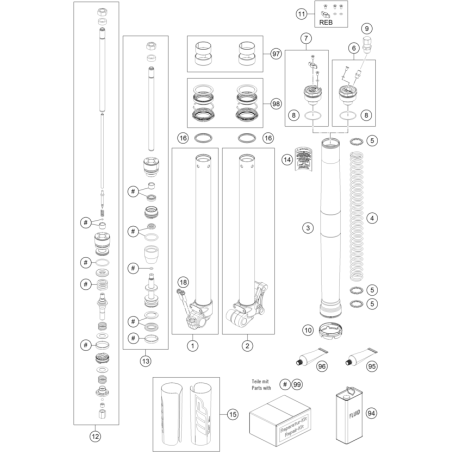 FOURCHE TÉLÉSCOPIQUE