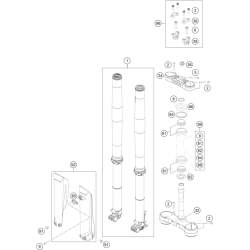 FOURCHE TÉLÉSCOPIQUE, TÉ DE FOURCHE