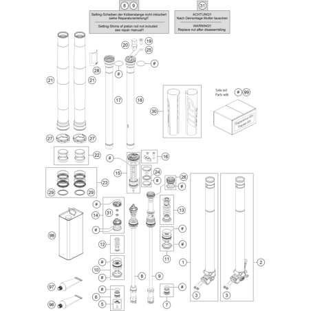 FOURCHE TÉLÉSCOPIQUE