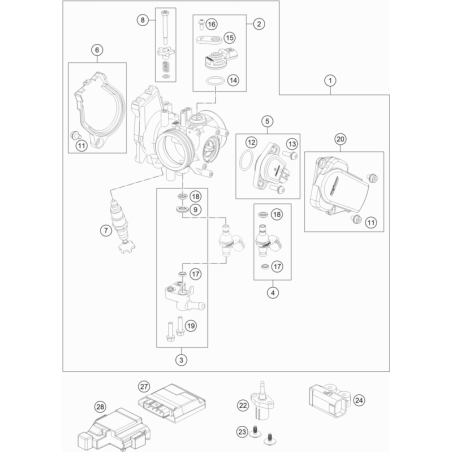 CORPS DU CLAPET D'ÉTRANGLEMENT