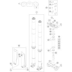 FOURCHE TÉLÉSCOPIQUE, TÉ DE FOURCHE (250 EXC_F 2022)