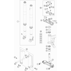 FOURCHE TÉLÉSCOPIQUE, TÉ DE FOURCHE