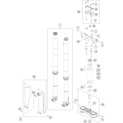 FOURCHE TÉLÉSCOPIQUE, TÉ DE FOURCHE