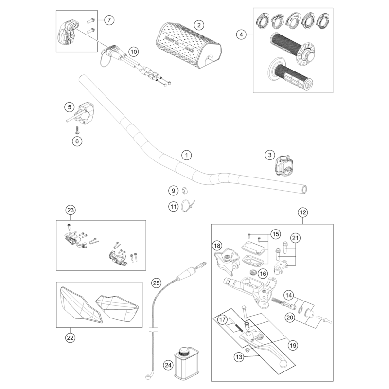 GUIDON, ARMATURES