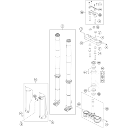 FOURCHE TÉLÉSCOPIQUE, TÉ DE FOURCHE