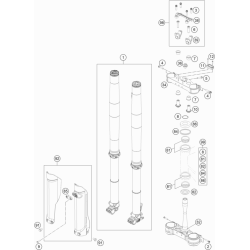 FOURCHE TÉLÉSCOPIQUE, TÉ DE FOURCHE