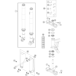 FOURCHE TÉLÉSCOPIQUE, TÉ DE FOURCHE