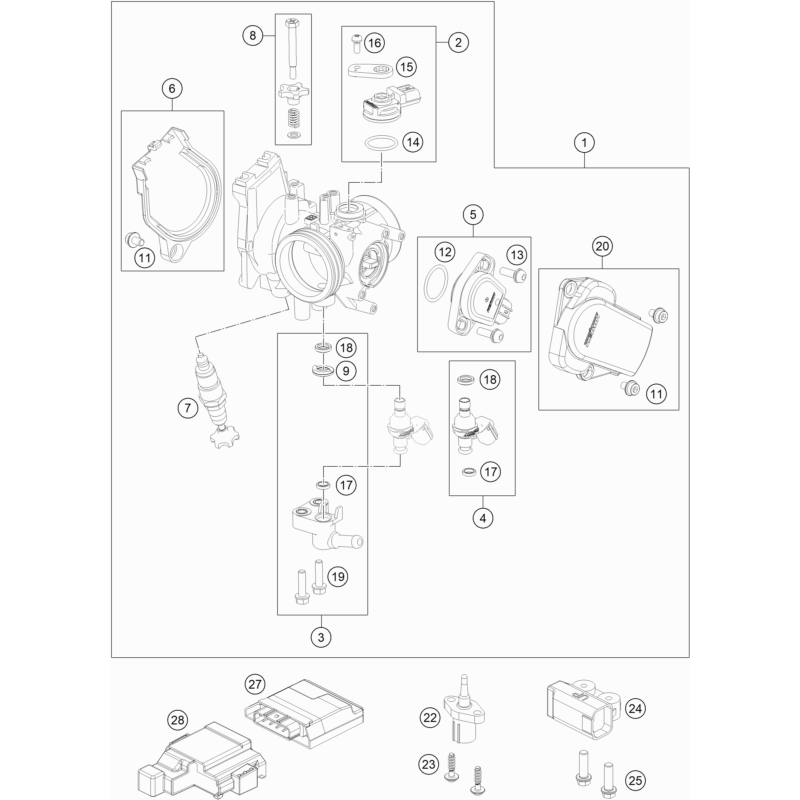 CORPS DU CLAPET D'ÉTRANGLEMENT