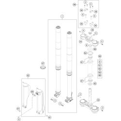 FOURCHE TÉLÉSCOPIQUE, TÉ DE FOURCHE