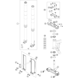 FOURCHE TÉLÉSCOPIQUE, TÉ DE FOURCHE