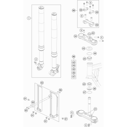 FOURCHE TÉLÉSCOPIQUE, TÉ DE FOURCHE