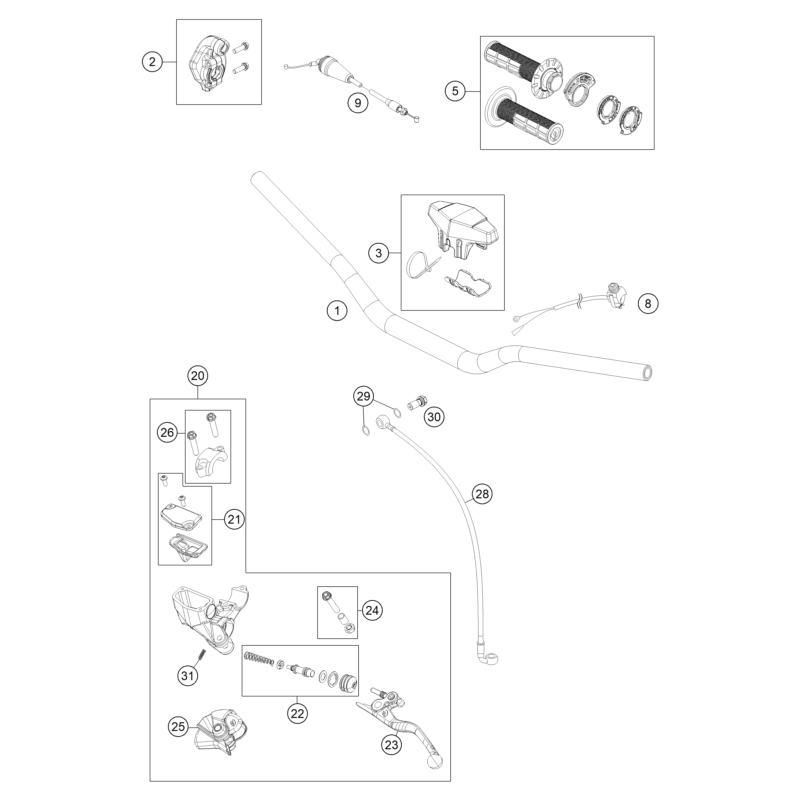 GUIDON, ARMATURES