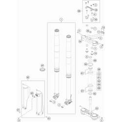 FOURCHE TÉLÉSCOPIQUE, TÉ DE FOURCHE