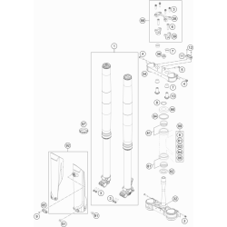 FOURCHE TÉLÉSCOPIQUE, TÉ DE FOURCHE