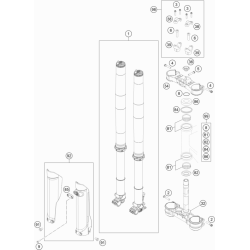 FOURCHE TÉLÉSCOPIQUE, TÉ DE FOURCHE