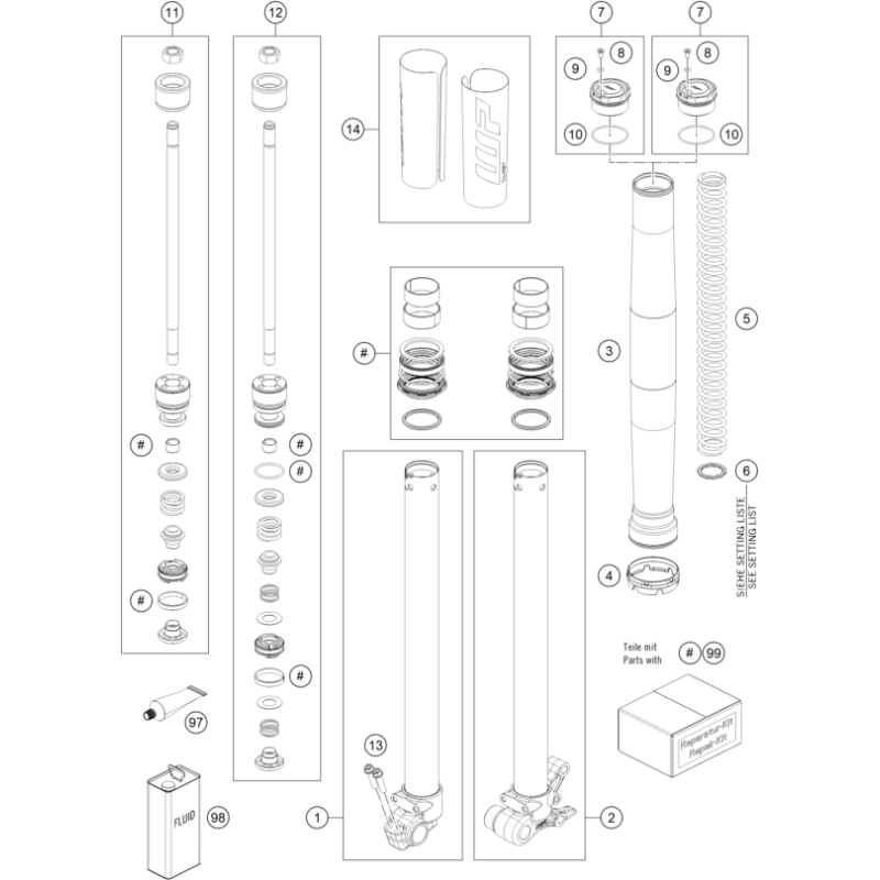 FOURCHE TÉLÉSCOPIQUE