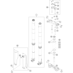 FOURCHE TÉLÉSCOPIQUE, TÉ DE FOURCHE