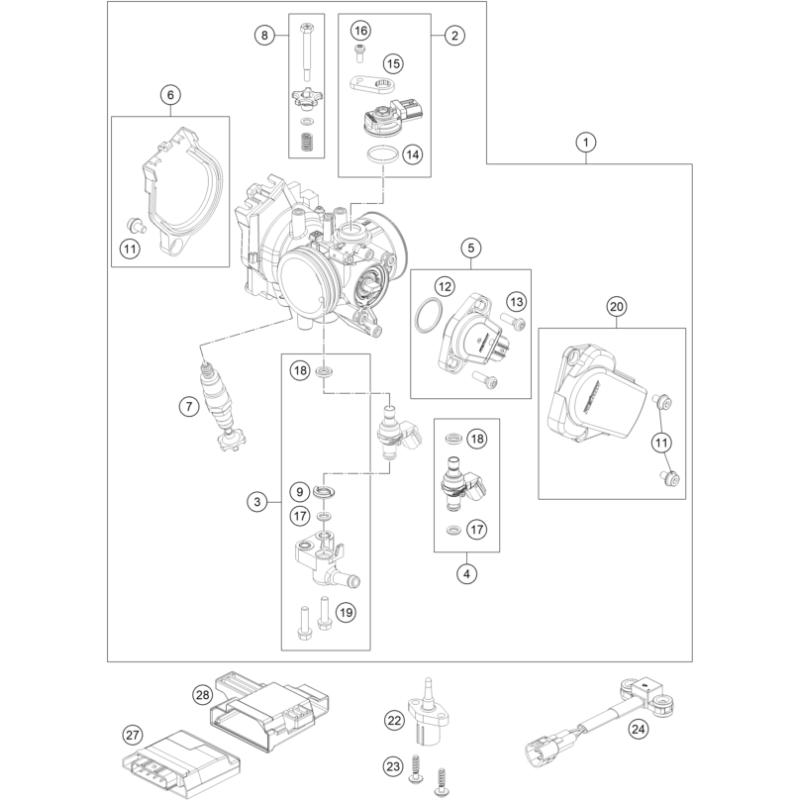 CORPS DU CLAPET D'ÉTRANGLEMENT