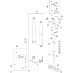 FOURCHE TÉLÉSCOPIQUE, TÉ DE FOURCHE