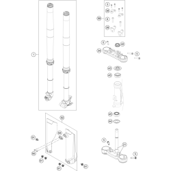 FOURCHE TÉLÉSCOPIQUE, TÉ DE FOURCHE