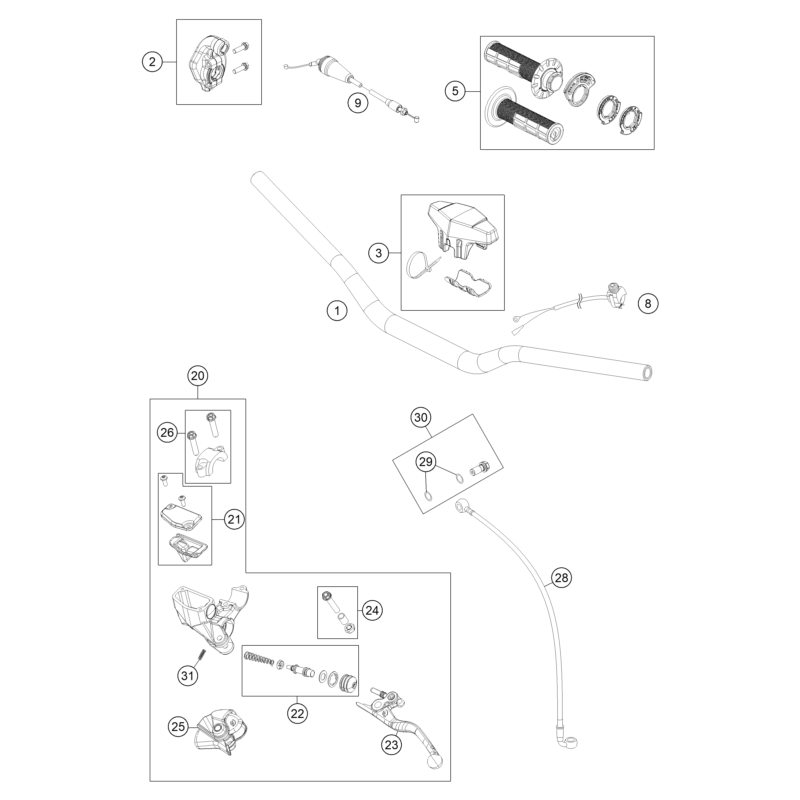 GUIDON, ARMATURES