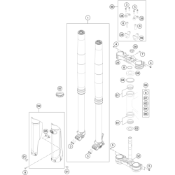 FOURCHE TÉLÉSCOPIQUE, TÉ DE FOURCHE