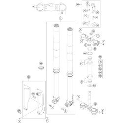 FOURCHE TÉLÉSCOPIQUE, TÉ DE FOURCHE