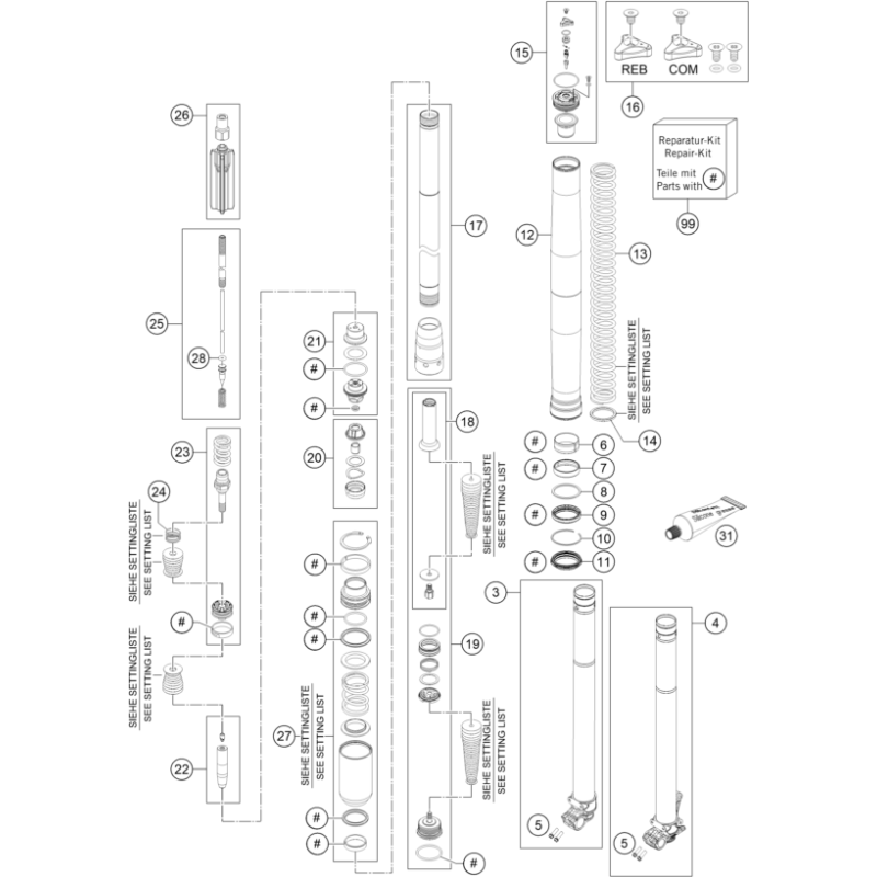 FOURCHE TÉLÉSCOPIQUE