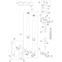 FOURCHE TÉLÉSCOPIQUE, TÉ DE FOURCHE