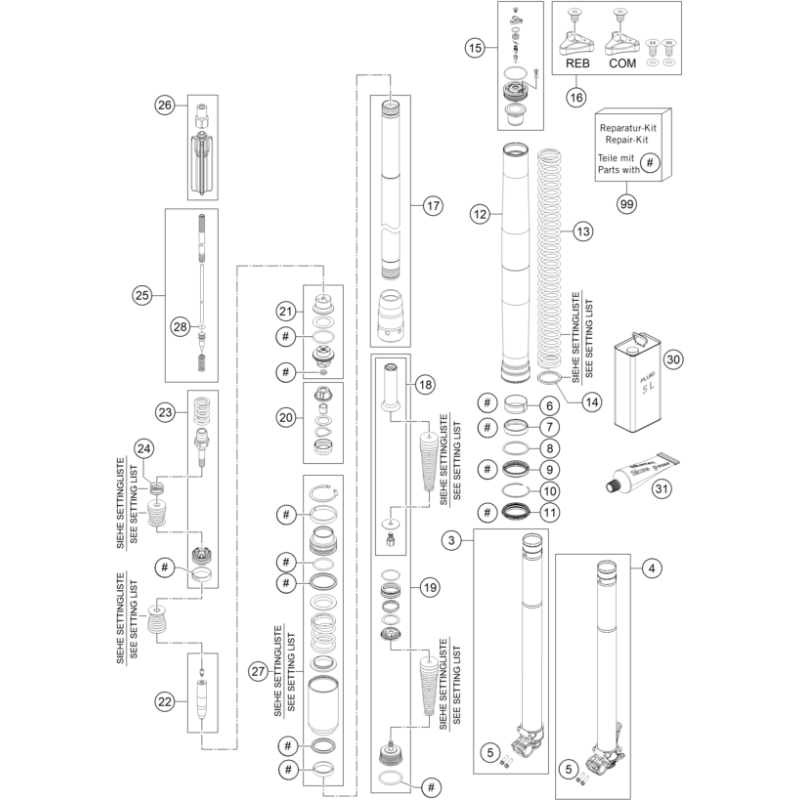 FOURCHE TÉLÉSCOPIQUE