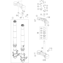 FOURCHE TÉLÉSCOPIQUE, TÉ DE FOURCHE