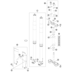 FOURCHE TÉLÉSCOPIQUE, TÉ DE FOURCHE