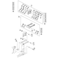 ARTICULATION DE L'AMORTISSEUR PRO LEVER