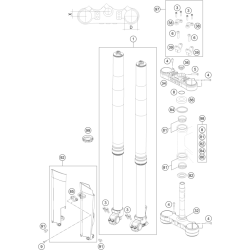 FOURCHE TÉLÉSCOPIQUE, TÉ DE FOURCHE