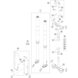 FOURCHE TÉLÉSCOPIQUE, TÉ DE FOURCHE