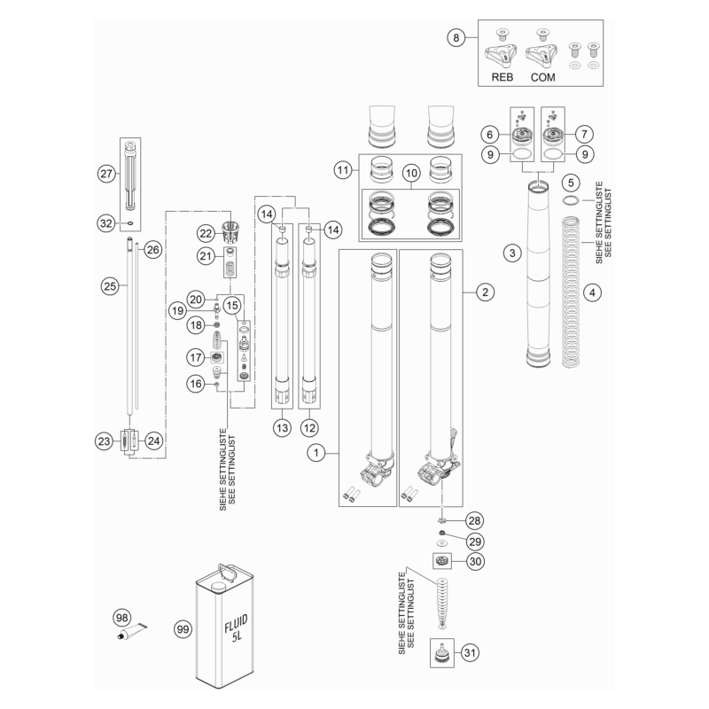 FOURCHE TÉLÉSCOPIQUE