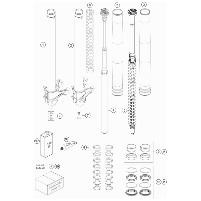 FOURCHE TÉLÉSCOPIQUE