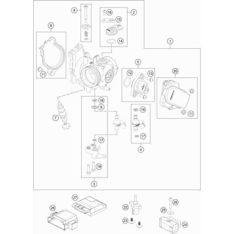 CORPS DU CLAPET D'ÉTRANGLEMENT