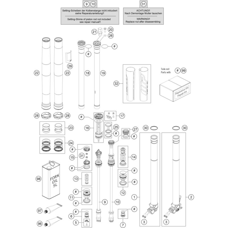 FOURCHE TÉLÉSCOPIQUE