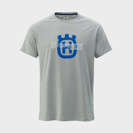 HUSQVARNA ORIGIN TEE LIGHT GREY-2024