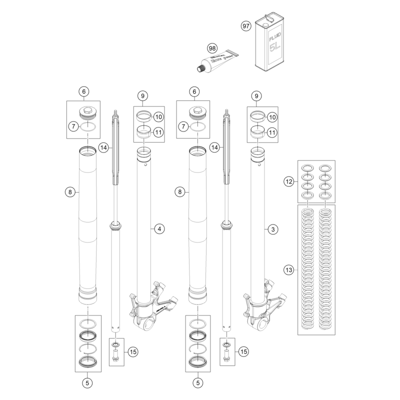 FOURCHE TÉLÉSCOPIQUE