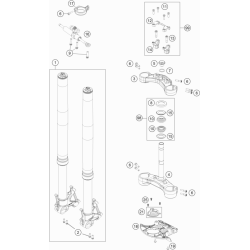 FOURCHE TÉLÉSCOPIQUE, TÉ DE FOURCHE