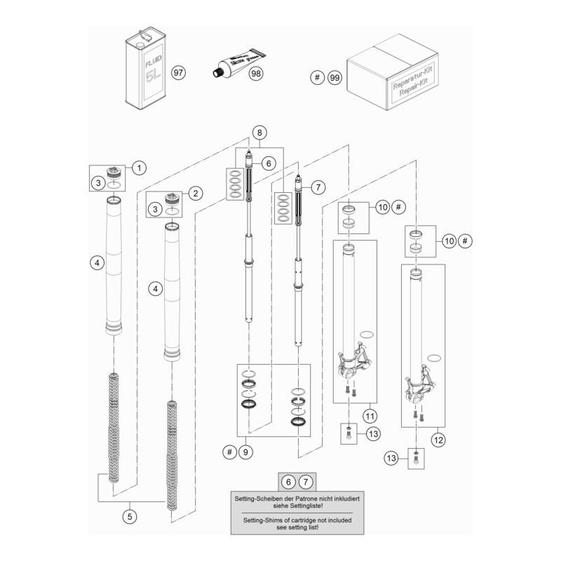 FOURCHE TÉLÉSCOPIQUE