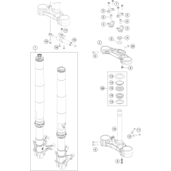 FOURCHE TÉLÉSCOPIQUE, TÉ DE FOURCHE