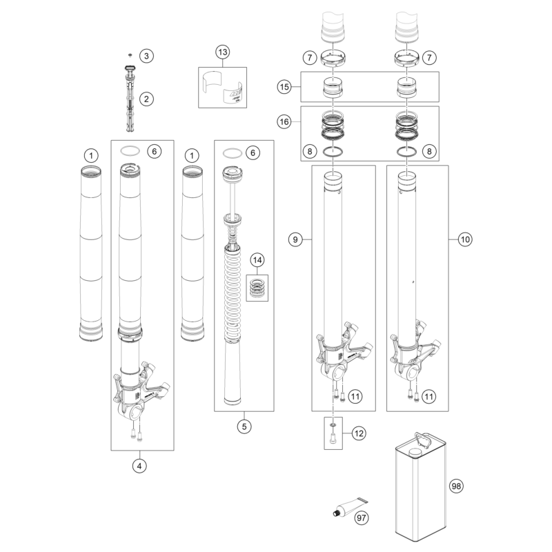 FOURCHE TÉLÉSCOPIQUE