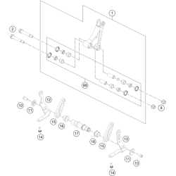 ARTICULATION DE L'AMORTISSEUR PRO LEVER