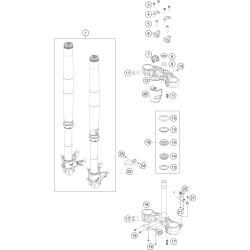 FOURCHE TÉLÉSCOPIQUE, TÉ DE FOURCHE