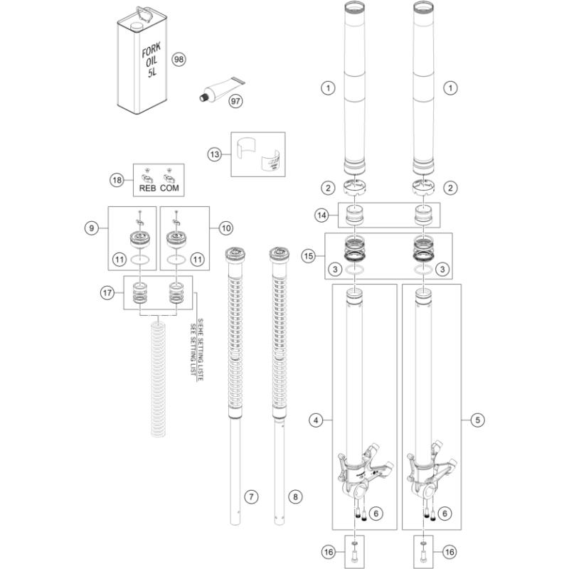 FOURCHE TÉLÉSCOPIQUE