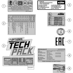 TECHNIC INFORMATION STICKER